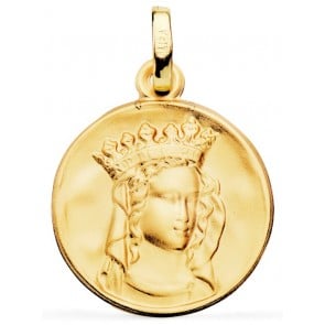 Médaille Notre-Dame de Paris satinée (Or Jaune) 