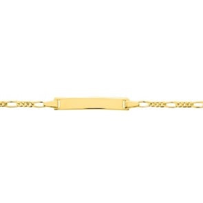 Gourmette bébé rectangle maille alternée 1/3