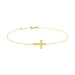 Bracelet croix (Or Jaune)