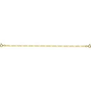 Bracelet maille Figaro alt 1/3 18cm (Or Jaune)
