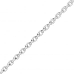 chaine forçat or blanc 18 carats