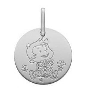 Médaille la Fée Galipette - le bouquet de fleurs 