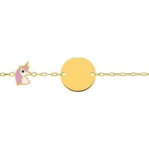Gourmette bébé licorne