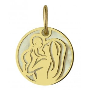 Médaille Maternité Or et Nacre (Or jaune)
