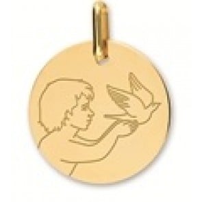 Médaille Ange et l'envol de la Colombe 9K