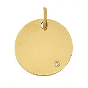 Médaille diamant (Or jaune)