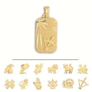 Médaille signes Zodiaques rectangle