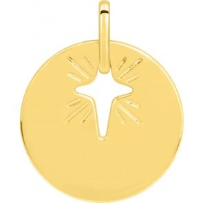 Médaille Etoile Scintillante ajourée (Or Jaune)