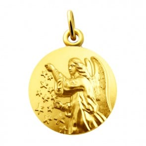  Médaille Ange aux étoiles Martineau (Or Jaune)