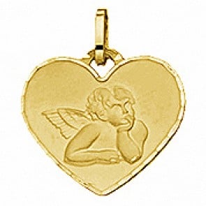 Médaille Ange Cœur (Or Jaune)