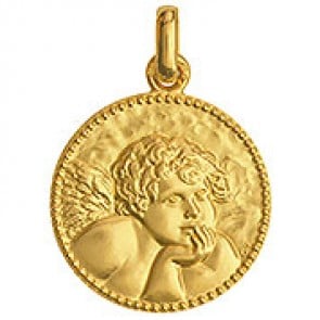Médaille Ange de Raphael (Or Jaune)