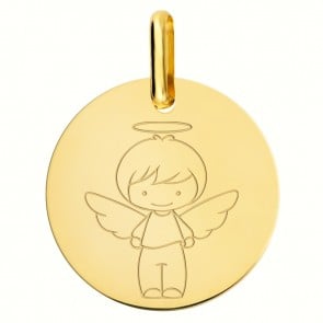 Médaille Ange garçon or jaune