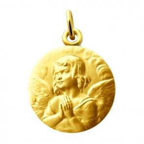 Médaille ange méditatif Martineau (Or Jaune)