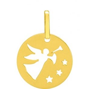 Médaille Ange à la Trompette (Or Jaune)