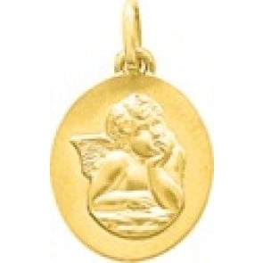 Médaille Ange ovale (Or Jaune)