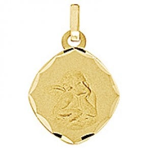 Médaille Ange Ovale (Or Jaune)