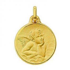 Médaille Ange Raphael (Or Jaune 9k)