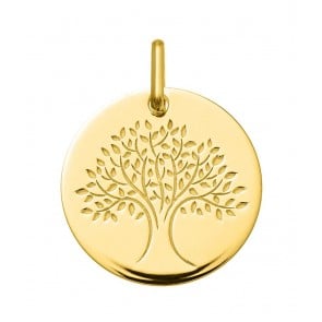 Médaille Arbre de Vie brillant (Or Jaune)