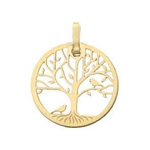 Médaille Arbre de Vie à l'Oiseau (Or jaune)