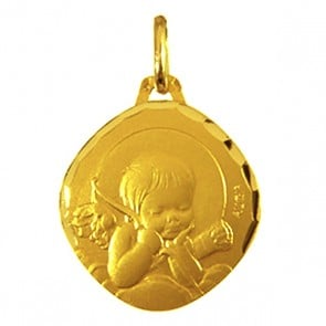Médaille Augis Ange au carquois (Or Jaune)