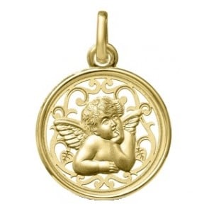 Médaille Ange Ajourée (Or Jaune)