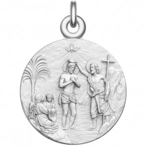 Medaille Bapteme du Christ - argent