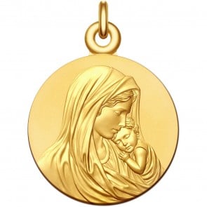 Medaille bapteme Vierge à l'Enfant Apaisé
