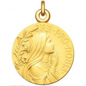 Médaille Vierge Jeune Ora Pro Nobis