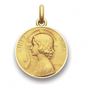 Médaille Aimez-vous  - medaillle bapteme Becker