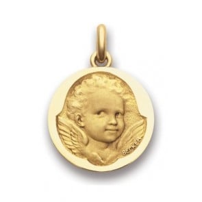 Médaille Ange Espiègle  - medaillle bapteme Becker