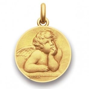 Médaille Ange Raphael  - medaillle bapteme Becker