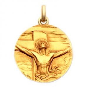 Médaille Christ Rédemption  - medaillle bapteme Becker