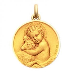 Médaille Enfant Jésus  - medaillle bapteme Becker