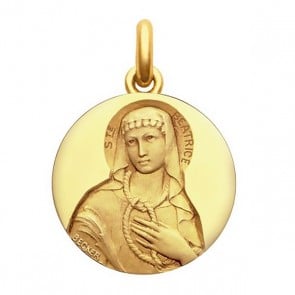 Médaille Sainte Béatrice  - medaillle bapteme Becker
