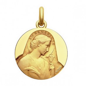 Médaille Sainte Bénédicte  - medaillle bapteme Becker