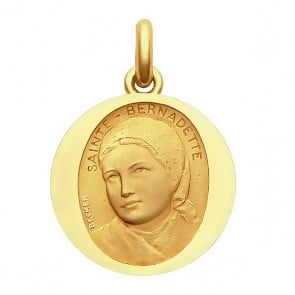 Médaille Sainte Bernadette  - medaillle bapteme Becker