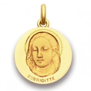 Médaille Sainte Brigitte  - medaillle bapteme Becker