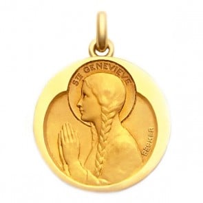 Médaille Sainte Geneviève  - medaillle bapteme Becker