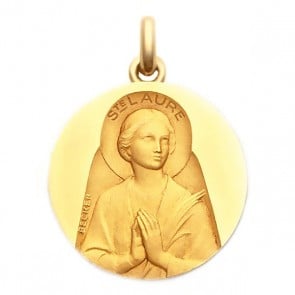 Médaille Sainte Laure  - medaillle bapteme Becker