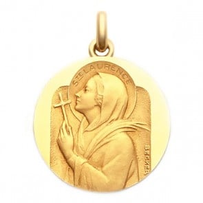 Médaille Sainte Laurence  - medaillle bapteme Becker