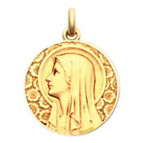 Médaille Vierge à l'Eglantier  - medaillle bapteme Becker
