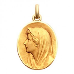 Médaille Vierge au Voile  - medaillle bapteme Becker