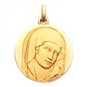 Médaille Vierge du XIII  - medaillle bapteme Becker