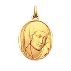 Médaille Vierge du XIII  - medaillle bapteme Becker