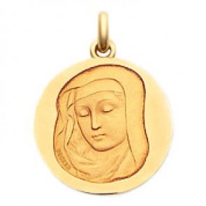 Médaille Vierge Médiévale  - medaillle bapteme Becker