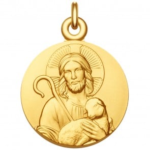 Médaille Christ "Jésus est mon Berger"