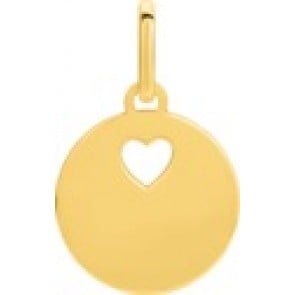 Médaille Pampille Coeur Ajouré (Or Jaune)