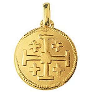 Médaille Croix de Jérusalem (Or Jaune)