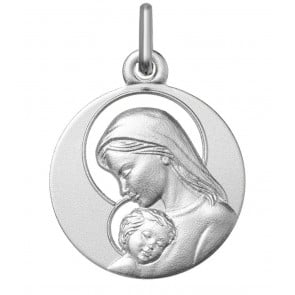 Médaille de la Vierge à l'enfant ajouré