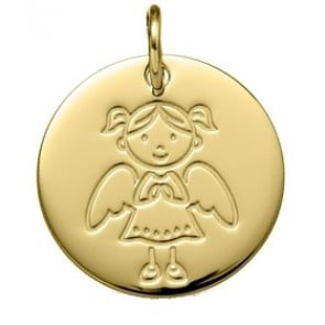 Médaille Demoiselle Ange (Or Jaune 9K)